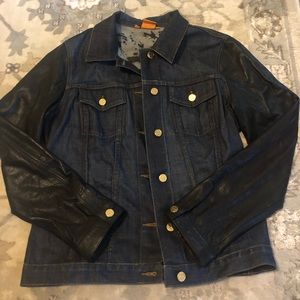 Tory Burch denim and leather jacket